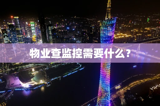 物业查监控需要什么？