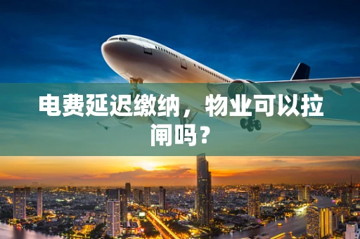 电费延迟缴纳，物业可以拉闸吗？