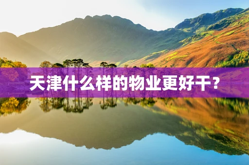 天津什么样的物业更好干？