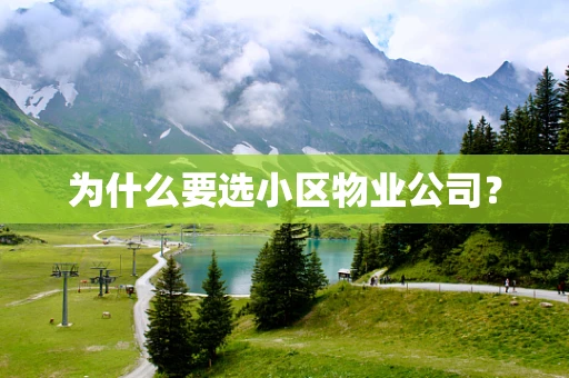 为什么要选小区物业公司？