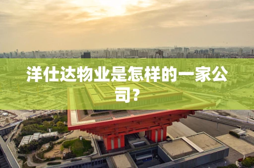 洋仕达物业是怎样的一家公司？