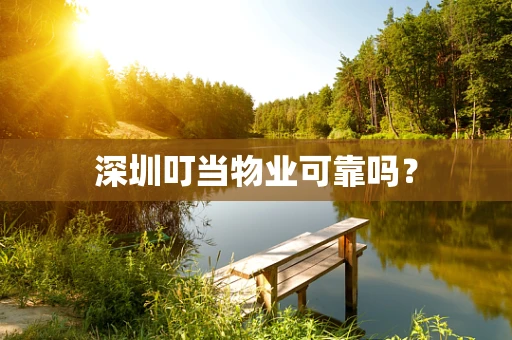 深圳叮当物业可靠吗？