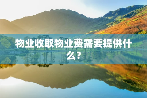 物业收取物业费需要提供什么？