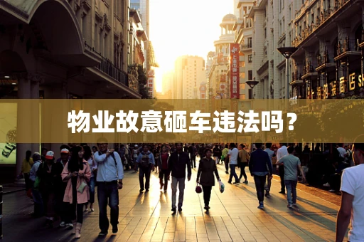 物业故意砸车违法吗？