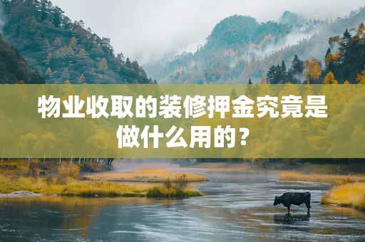 物业收取的装修押金究竟是做什么用的？