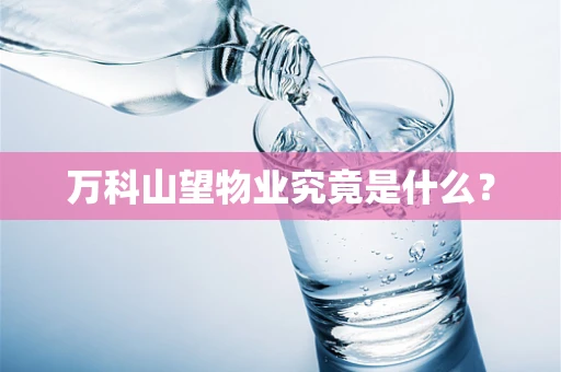 万科山望物业究竟是什么？