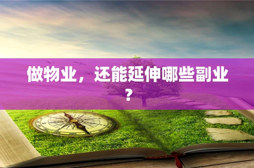 做物业，还能延伸哪些副业？