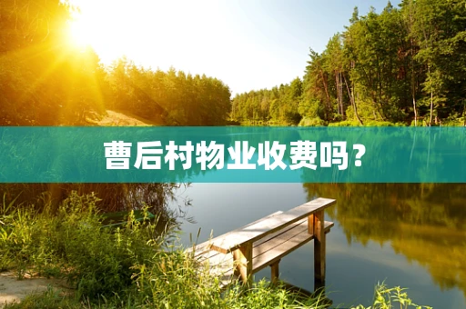 曹后村物业收费吗？