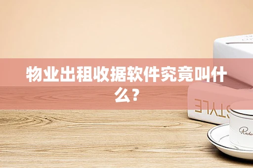 物业出租收据软件究竟叫什么？