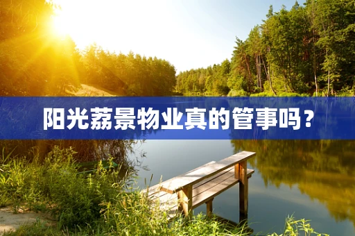 阳光荔景物业真的管事吗？