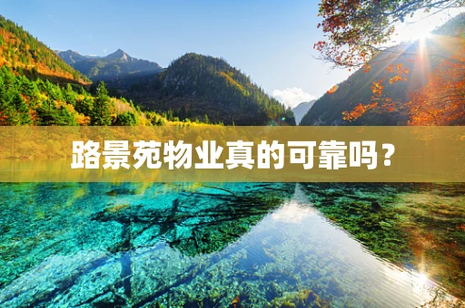 路景苑物业真的可靠吗？