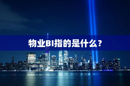 物业BI指的是什么？