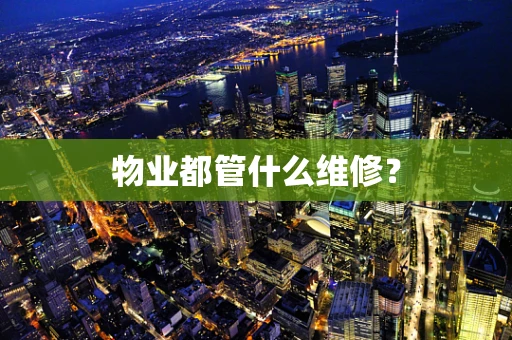 物业都管什么维修？