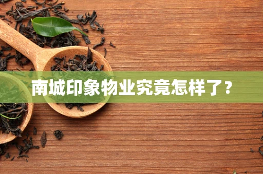 南城印象物业究竟怎样了？