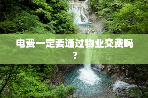 电费一定要通过物业交费吗？