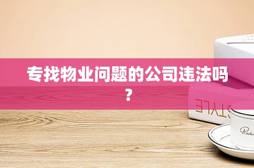专找物业问题的公司违法吗？
